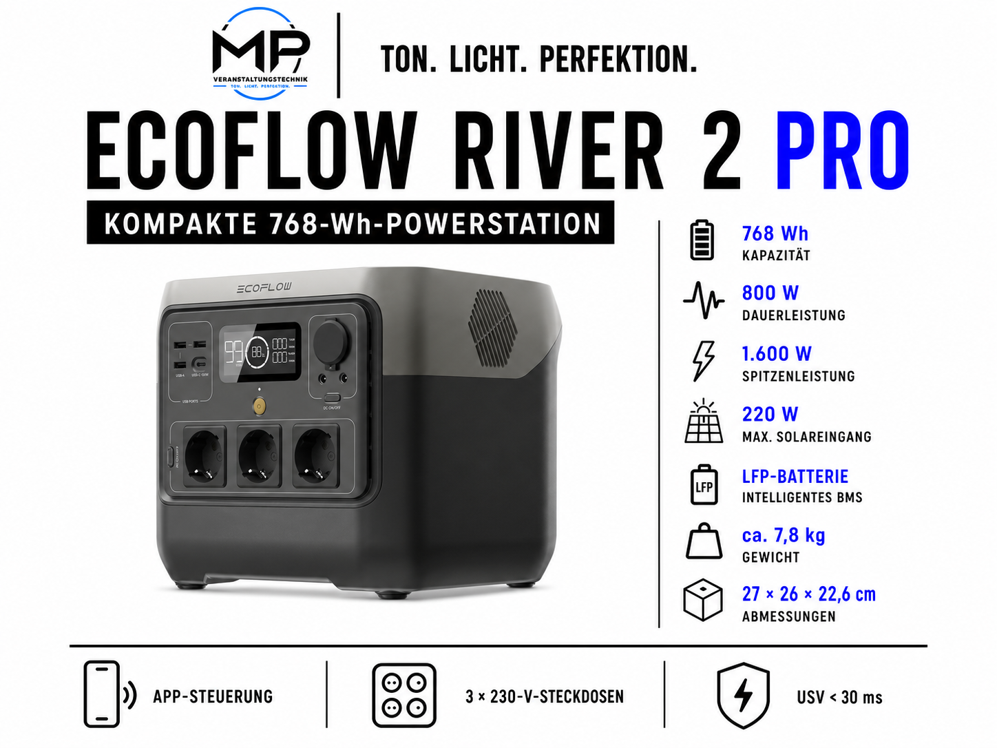Professionelles Powerstation-Paket mieten – mobile Stromversorgung für Events & Notstrom