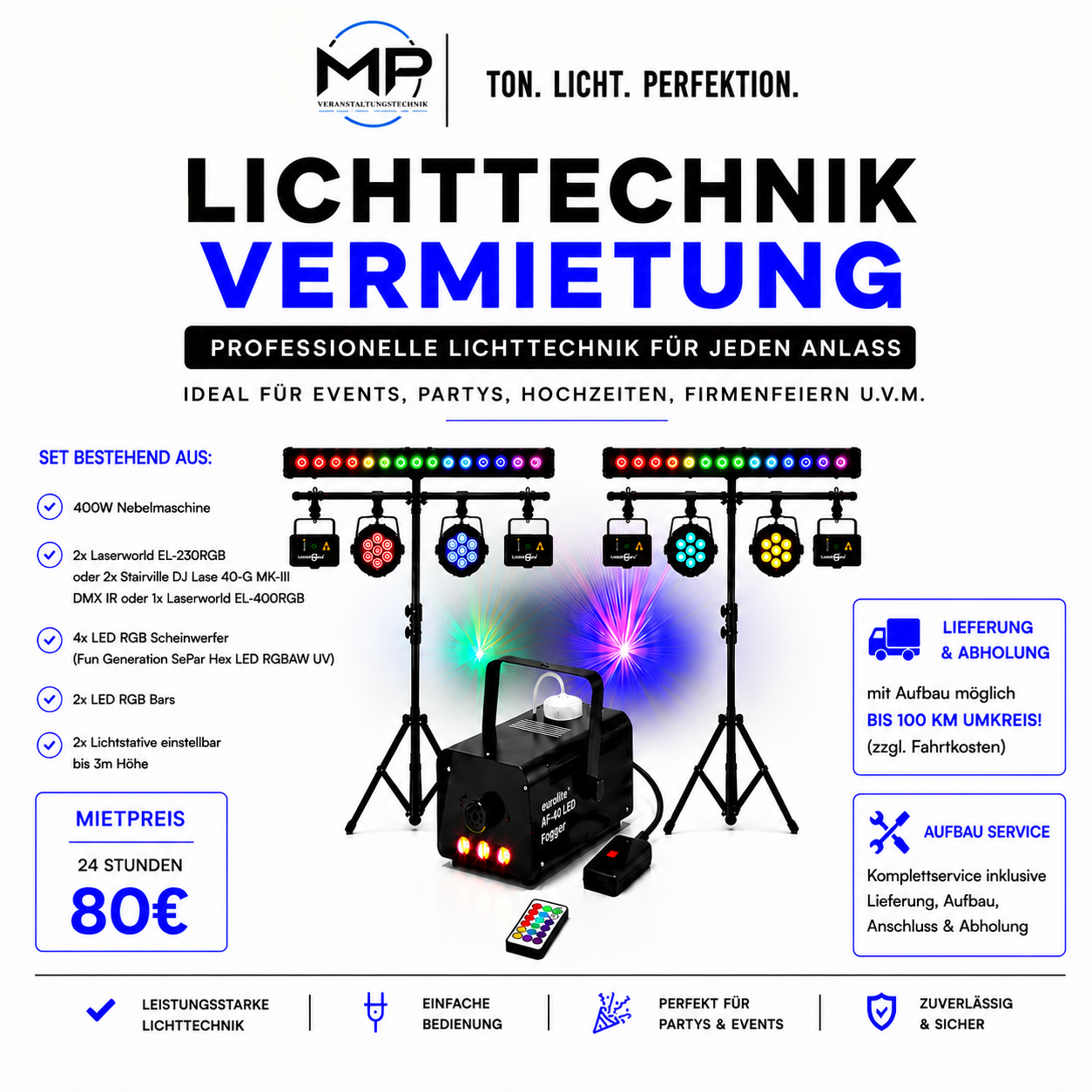 Lichttechnik-Komplettset